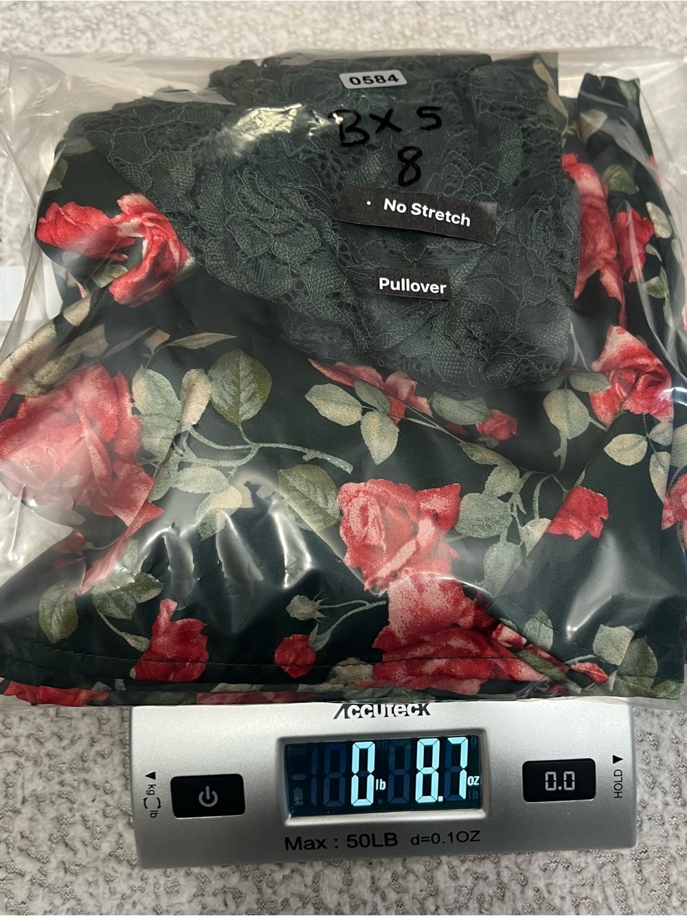 Altar'd State Floral Print Midi Dress Lace Bodice Short Sleeve Size M - Picture 17 of 17